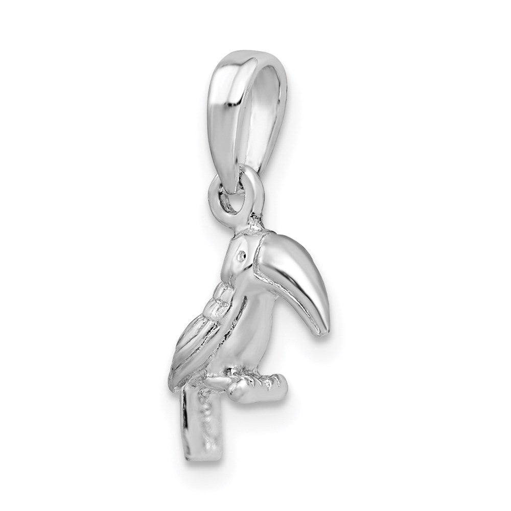 FJC Finejewelers 925 Sterling Silver Polished 3D Toucan Bird Charm 9 mm