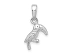 FJC Finejewelers 925 Sterling Silver Polished 3D Toucan Bird Charm 9 mm