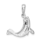FJC Finejewelers 925 Sterling Silver Rhodium Plated Polished Seal Charm 22 x 19 mm