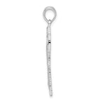 FJC Finejewelers 925 Sterling Silver d Polished/Textured Double Palm Tree Charm 33 x 15 mm