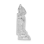 FJC Finejewelers 925 Sterling Silver Rhodium Plated Polished Marco Island Cat Slide 26 x 10 mm