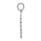 FJC Finejewelers 925 Sterling Silver Polished Vertical OBX Charm 24 x 5 mm