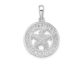 FJC Finejewelers 925 Sterling Silver Rhodium Platedd Polish Booth Bay Starfish Charm 26 x 17 mm