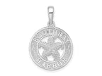 FJC Finejewelers 925 Sterling Silver Rhodium Platedd Polish Booth Bay Starfish Charm 26 x 17 mm