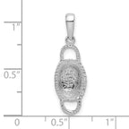 FJC Finejewelers 925 Sterling Silver d Polished 3D Double Handle Basket Charm 27 x 8 mm