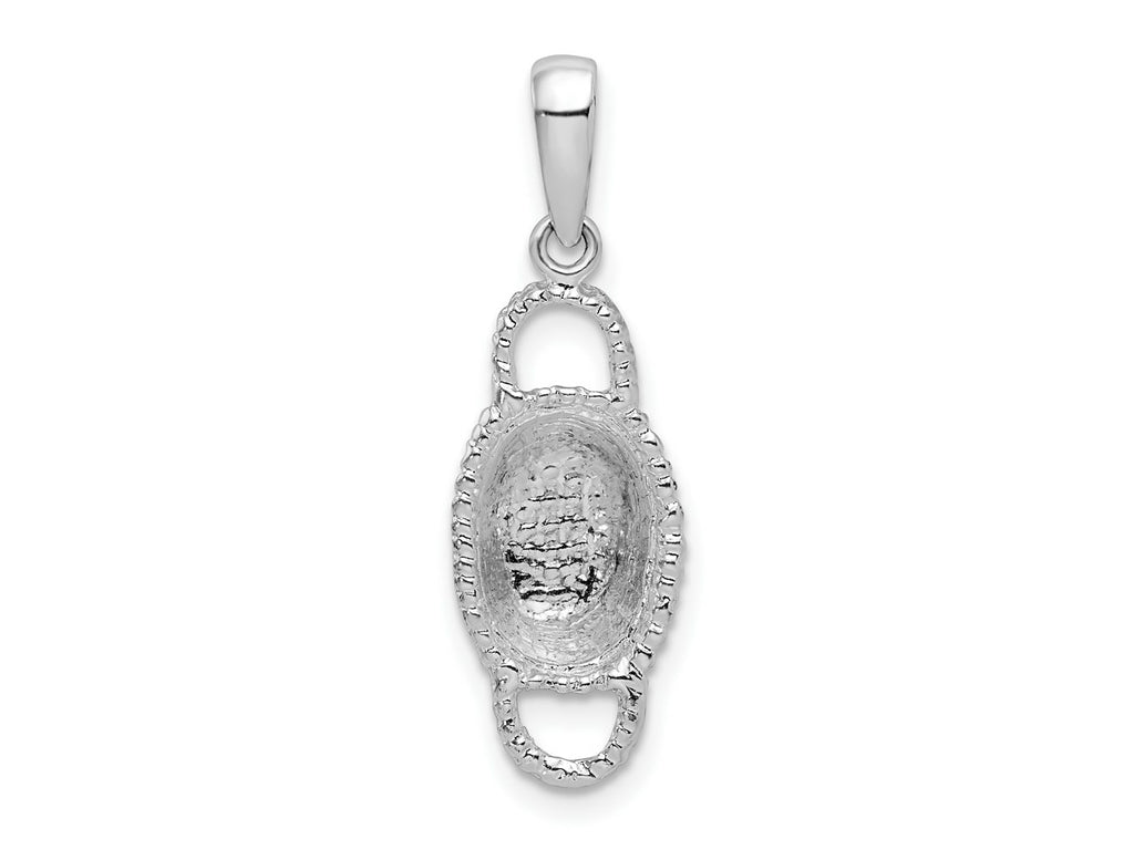 FJC Finejewelers 925 Sterling Silver d Polished 3D Double Handle Basket Charm 27 x 8 mm