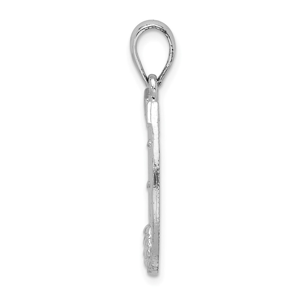FJC Finejewelers 925 Sterling Silver d Polished Dollar Sign In Horse Shoe Charm 19 mm