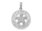 FJC Finejewelers 925 Sterling Silver d Polished Cape Cod with Starfish Circle Charm 24 x 17 mm