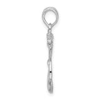 FJC Finejewelers 925 Sterling Silver d Polished/Textured Anchor with Rope Charm 26 x 15 mm