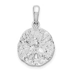 FJC Finejewelers 925 Sterling Silver d Polished/Textured Small Sand Dollar Charm 23 x 14 mm