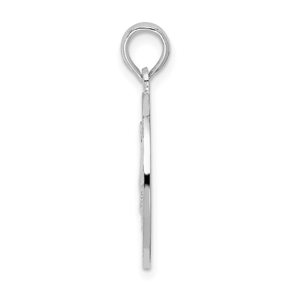 FJC Finejewelers 925 Sterling Silver d Newport Rhode Island with Sailboat Circle Charm 25 x 18 mm