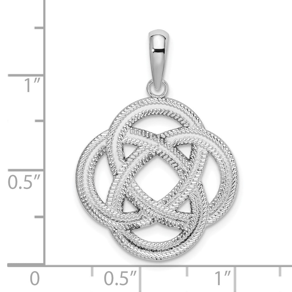 FJC Finejewelers 925 Sterling Silver d Polished Celtic Circle Eternity Knot Charm 22 mm