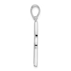 FJC Finejewelers 925 Sterling Silver Rhodium Plated Polished Celtic Trinity Knot Charm 25 mm