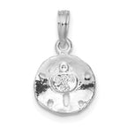 FJC Finejewelers 925 Sterling Silver d Polished/Textured Small Sand Dollar Charm 17 x 10 mm