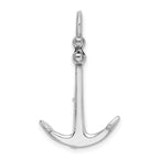 FJC Finejewelers 925 Sterling Silver Polished 3D 2-Piece Moveable Kedge Anchor 27 x 20 mm