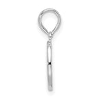 FJC Finejewelers 925 Sterling Silver Polished/Textured Fleur de Lis Small Oval Charm 8 mm