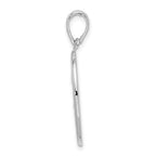 FJC Finejewelers 925 Sterling Silver d Polished/Textured Fleur de Lis Oval Charm 17 mm