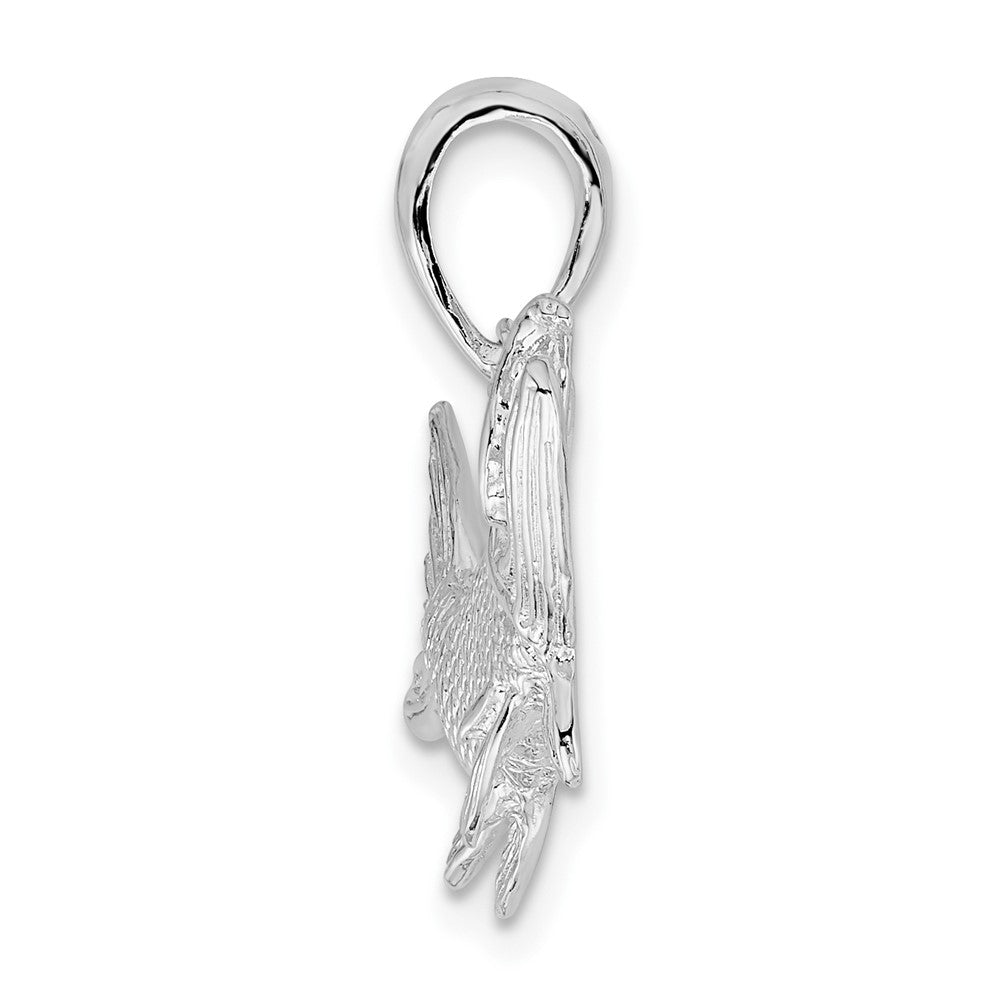 FJC Finejewelers 925 Sterling Silver Rhodium Plated Polished Tarpon Fish Charm 21 x 29 mm