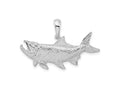 FJC Finejewelers 925 Sterling Silver Rhodium Plated Polished Tarpon Fish Charm 21 x 29 mm