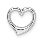 FJC Finejewelers 925 Sterling Silver Polished Heart Slide