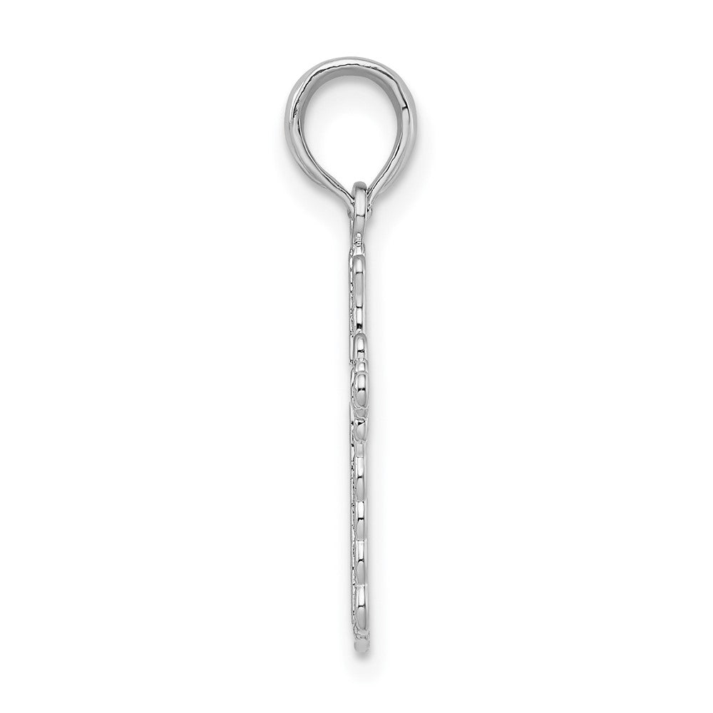FJC Finejewelers 925 Sterling Silver Polished Lace Trim Cross Charm 11 mm