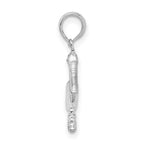 FJC Finejewelers 925 Sterling Silver Polished 3D Pelican Charm 10 mm