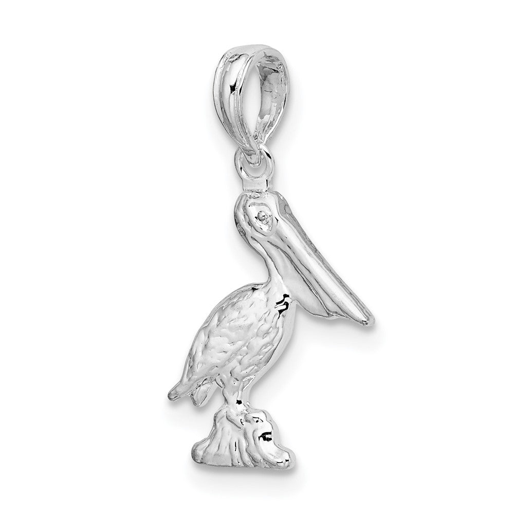 FJC Finejewelers 925 Sterling Silver Polished 3D Pelican Charm 10 mm