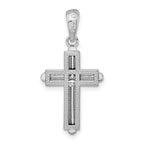 FJC Finejewelers 925 Sterling Silver Rounded Cross with Frame Charm 15 mm