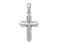 FJC Finejewelers 925 Sterling Silver Rounded Cross with Frame Charm 15 mm