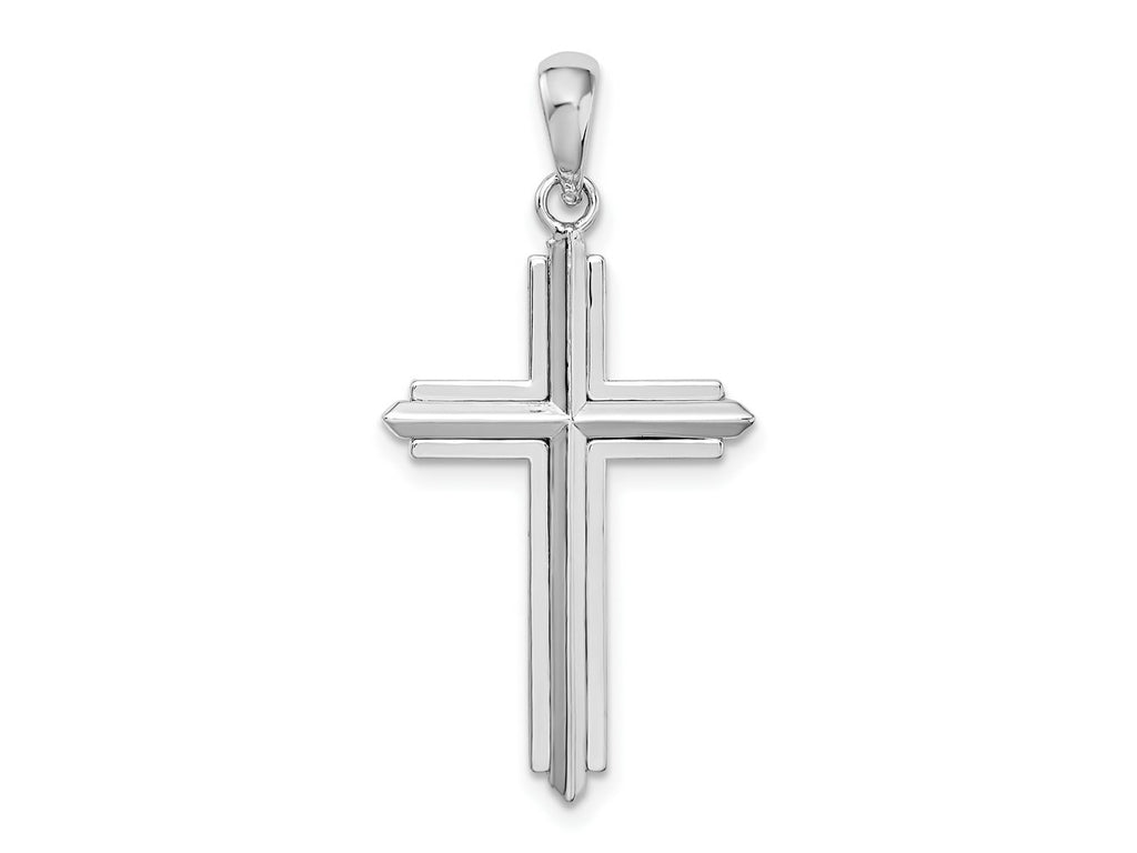 FJC Finejewelers 925 Sterling Silver Passion Cross with Frame Charm 16 mm
