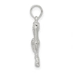 FJC Finejewelers 925 Sterling Silver Small 3D Standing Moveable Mouth Pelican Charm 12 mm