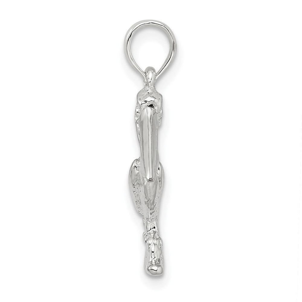 FJC Finejewelers 925 Sterling Silver Small 3D Standing Moveable Mouth Pelican Charm 12 mm