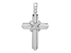 FJC Finejewelers 925 Sterling Silver Small Rounded X-Center with Frame Cross Charm 27 mm