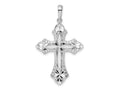FJC Finejewelers 925 Sterling Silver Fleur de Lis with Poem on Reverse Cross Charm 24 mm