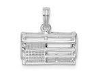 FJC Finejewelers 925 Sterling Silver Rhodium Plated Polished 3D Empty Lobster Trap Charm 16 x 16 mm
