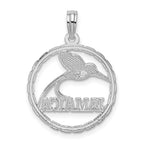 FJC Finejewelers 925 Sterling Silver d Polished Jamaica Round Circle with Bird Charm 24 x 18 mm