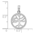 FJC Finejewelers 925 Sterling Silver Polished Cut-out Tree of Life Charm 14 mm