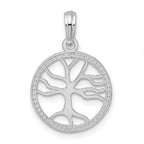 FJC Finejewelers 925 Sterling Silver Polished Cut-out Tree of Life Charm 14 mm