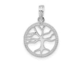 FJC Finejewelers 925 Sterling Silver Polished Cut-out Tree of Life Charm 14 mm