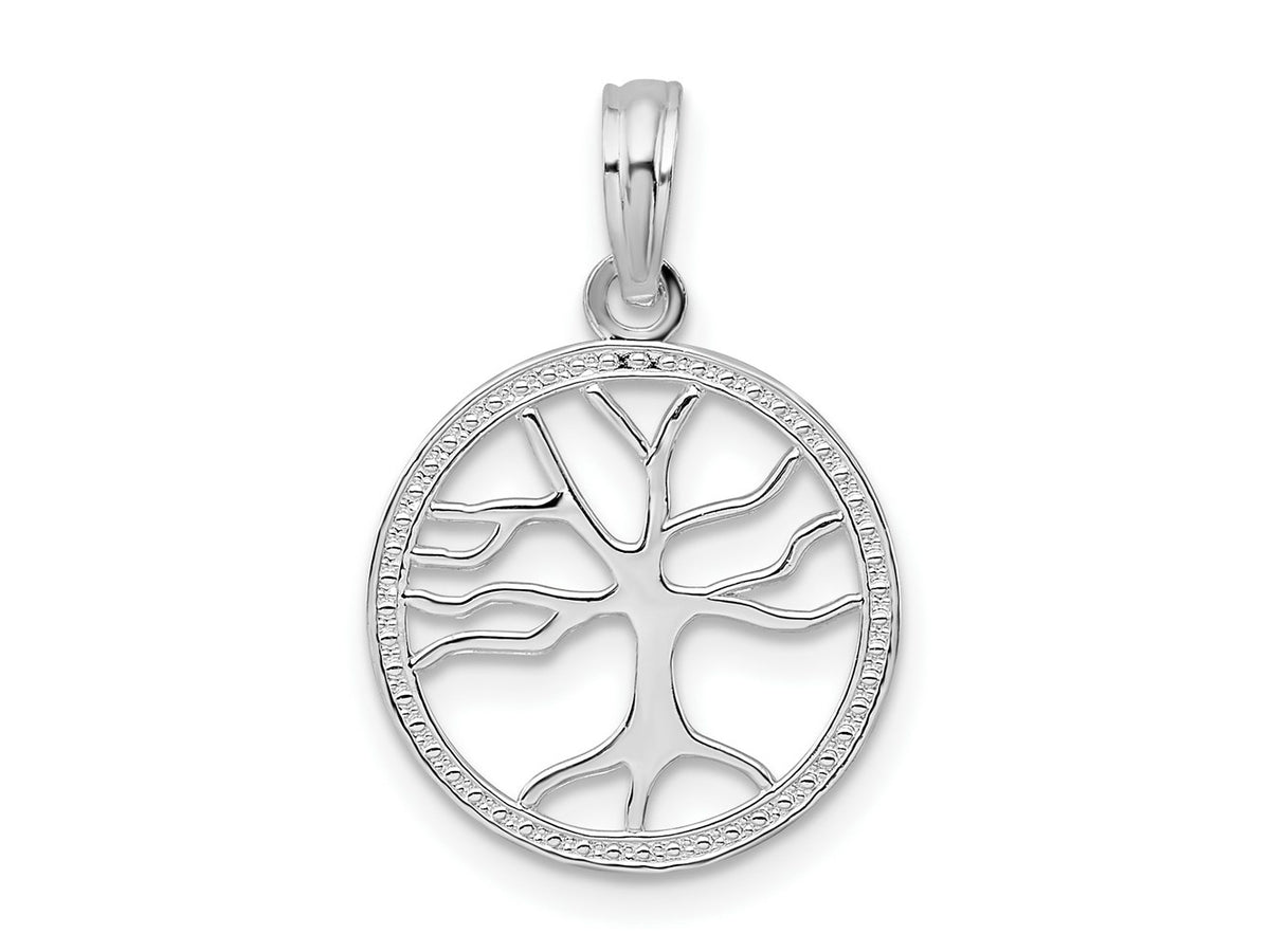 FJC Finejewelers 925 Sterling Silver Polished Cut-out Tree of Life Charm 14 mm