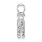 FJC Finejewelers 925 Sterling Silver Rhodium Plated Textured 3D Airedale Terrier Charm 18 mm