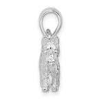 FJC Finejewelers 925 Sterling Silver Rhodium Plated Textured 3D Scottish Terrier Charm 17 mm