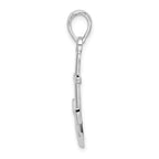 FJC Finejewelers 925 Sterling Silver Rhodium Plated Polished Anchor Charm 31 x 16 mm