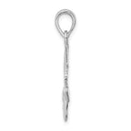 FJC Finejewelers 925 Sterling Silver Polished 3D Anchor and Rope Charm 30 x 15 mm