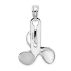 FJC Finejewelers 925 Sterling Silver d Polished Moveable 3D Propeller Charm 29 x 23 mm