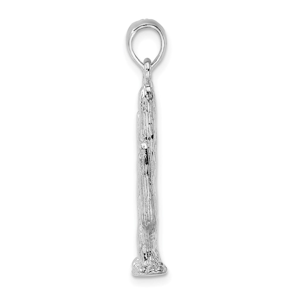 FJC Finejewelers 925 Sterling Silver Rhodium Plated Polished 3D Saguaro Cactus Charm 10 mm
