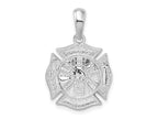 FJC Finejewelers 925 Sterling Silver Polished Reversible Fireman Medal Charm 25 x 16 mm