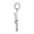 FJC Finejewelers 925 Sterling Silver Polished Horse Head in Horseshoe Charm 15 mm