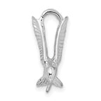 FJC Finejewelers 925 Sterling Silver Rhodium Plated Polished 3D Hummingbird Slide 13 mm