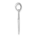 FJC Finejewelers 925 Sterling Silver Polished Caduceus Hexagon Disc Charm 23 x 17 mm